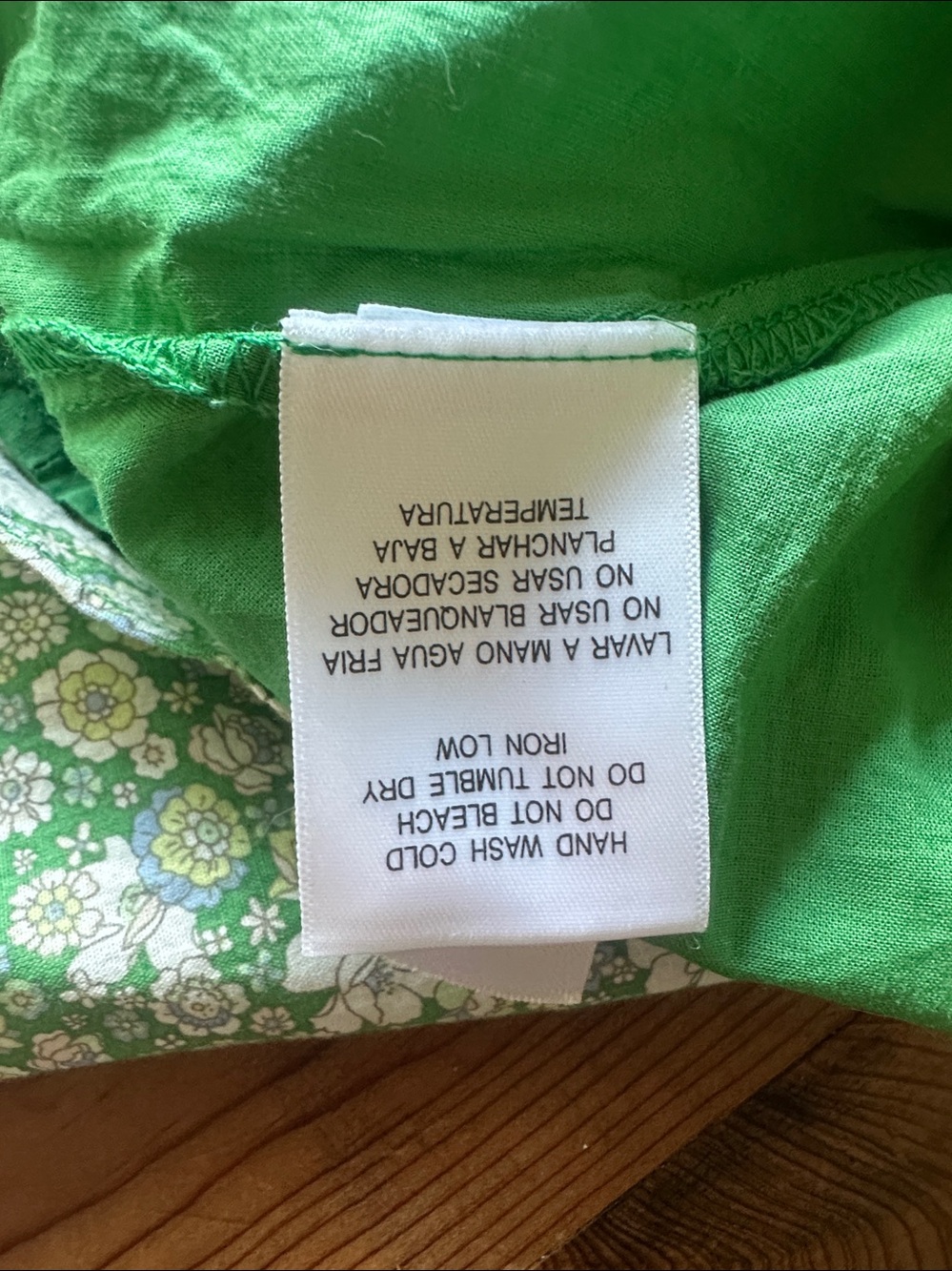 HYACYNTH HOUSE GREEN & WHITE DRESS LARGE - Picture 9 of 13